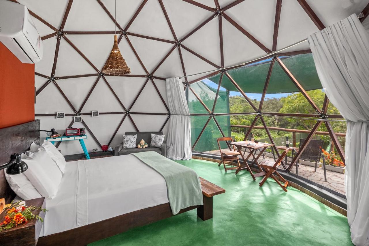 Glamping Serra Da Canastra - Casinha De Hortela - Domo Embauba Delfinópolis Екстериор снимка